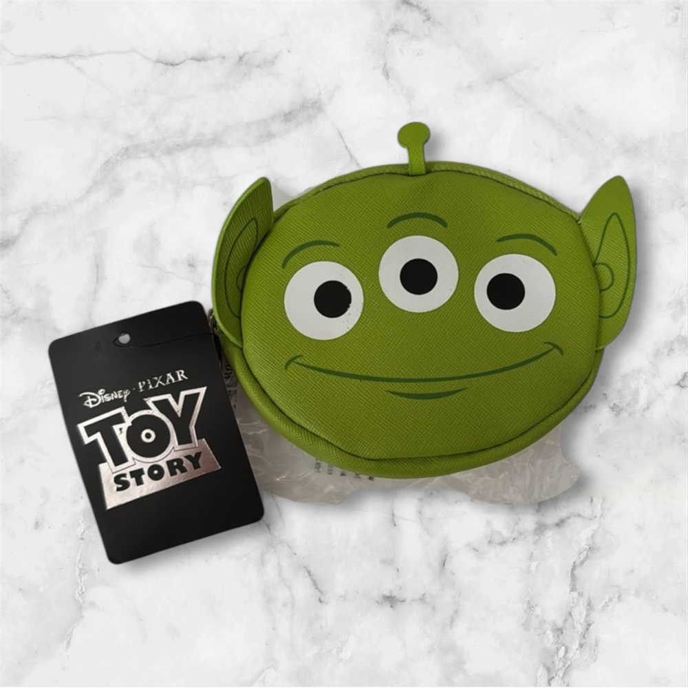 Disney Pixar Toy Story Bioworld Green Alien Coin Purse